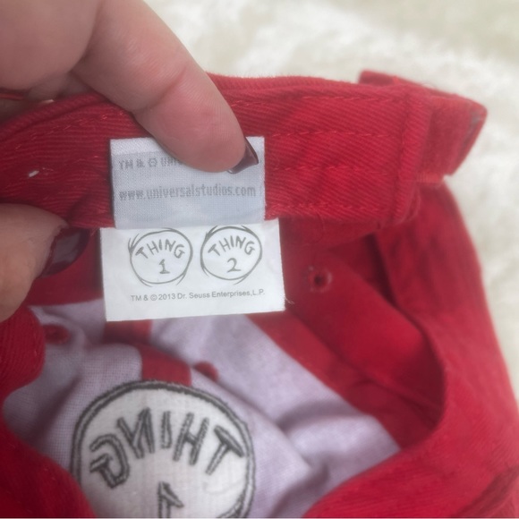 Thing 1 Universal Studios Red Baseball Hat Unisex - Picture 3 of 6